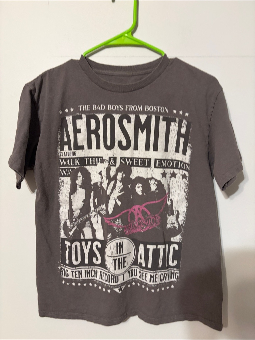 Aerosmith Graphic Short Sleeve Tee - Gray. 💯 cotton. XS